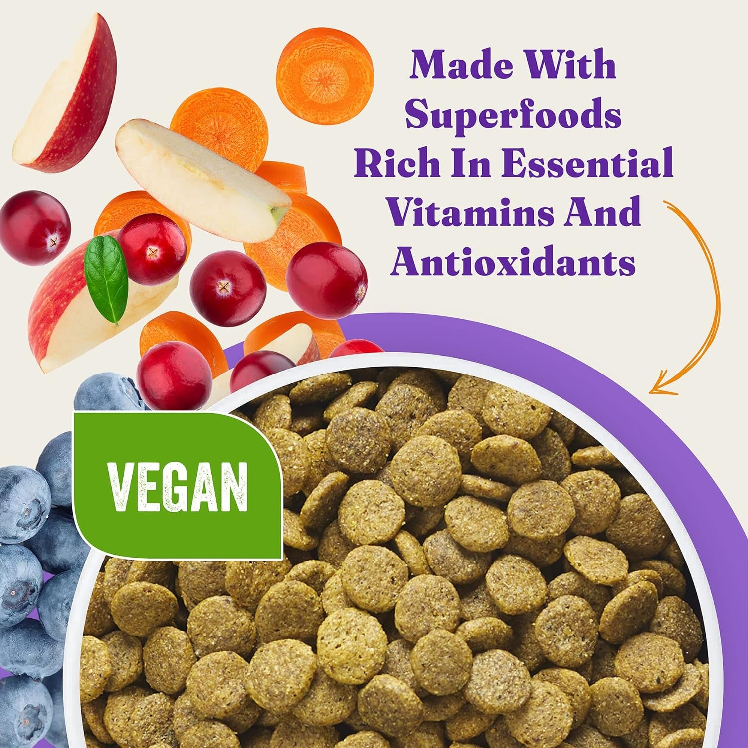 Holistic Adult Dog Vegan Plant-Based Recipe with Superfoods 3.5 Lb Bag