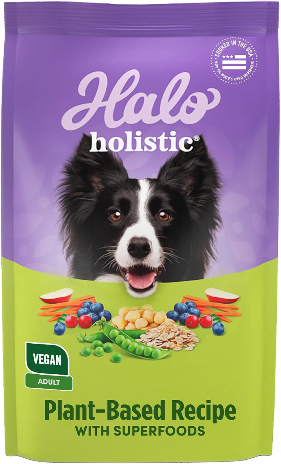 holistic adult dog vegan plant-based recipe with superfoods 3.5 lb bag