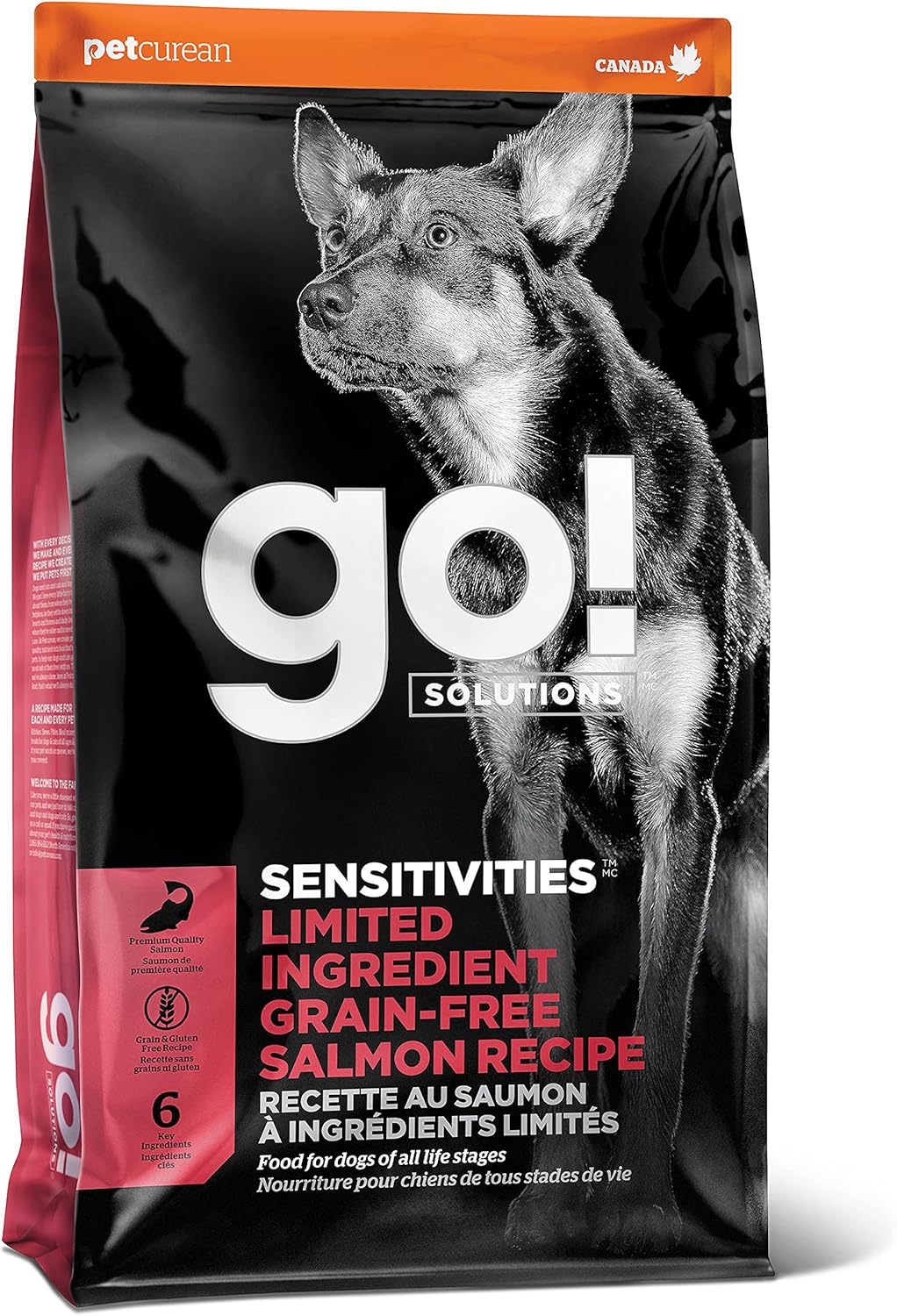 Sensitivities Limited Ingredient, Grain-Free Dry Dog Food, Salmon Recipe for Sensitive Stomach, 12 Lb Bag