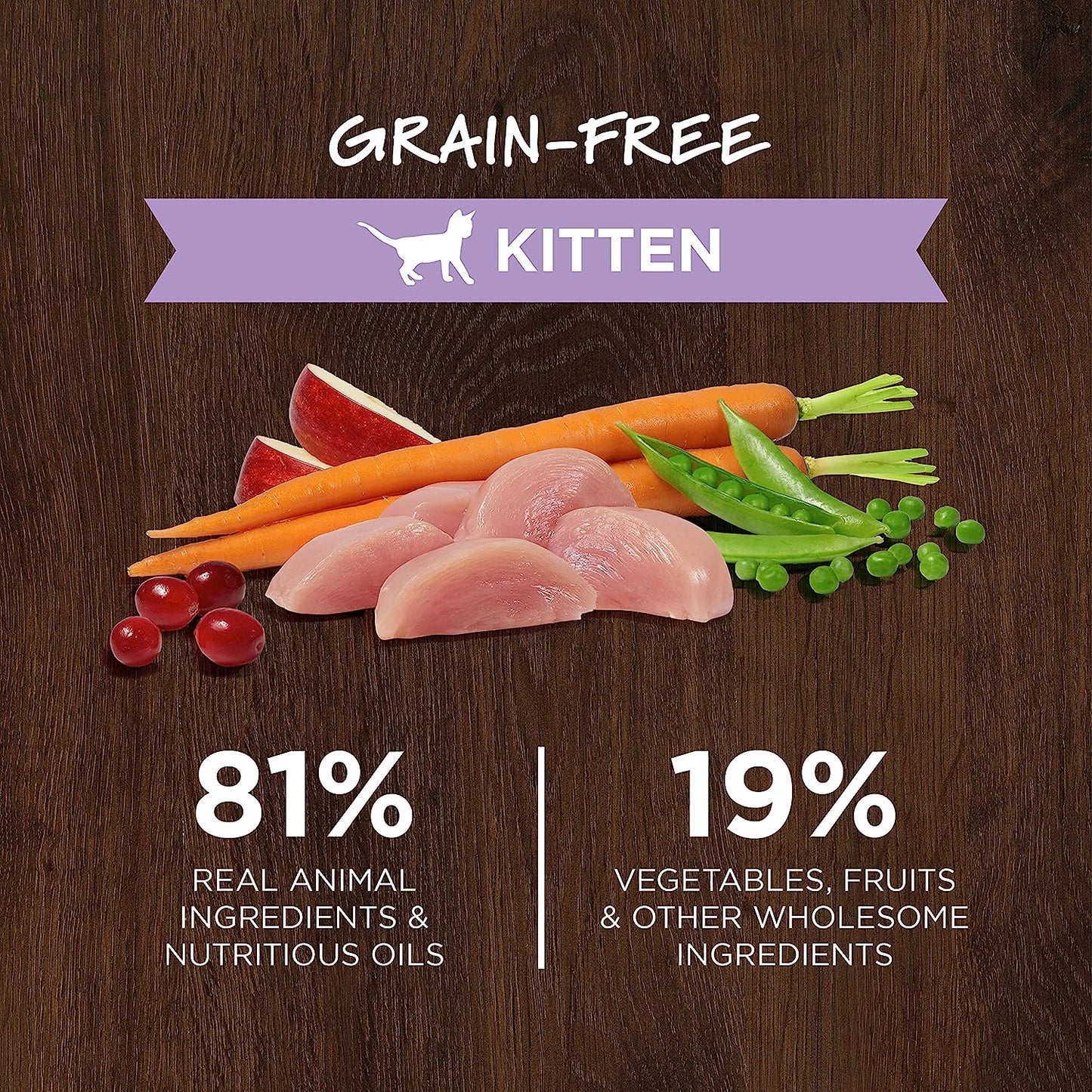 original grain- free recipe with real chicken - kitten, 4.5 pound (pack of 1)