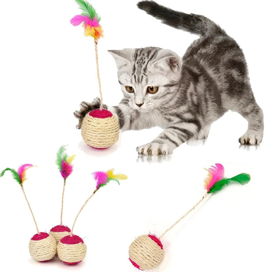 Interactive Sisal Scratching Ball