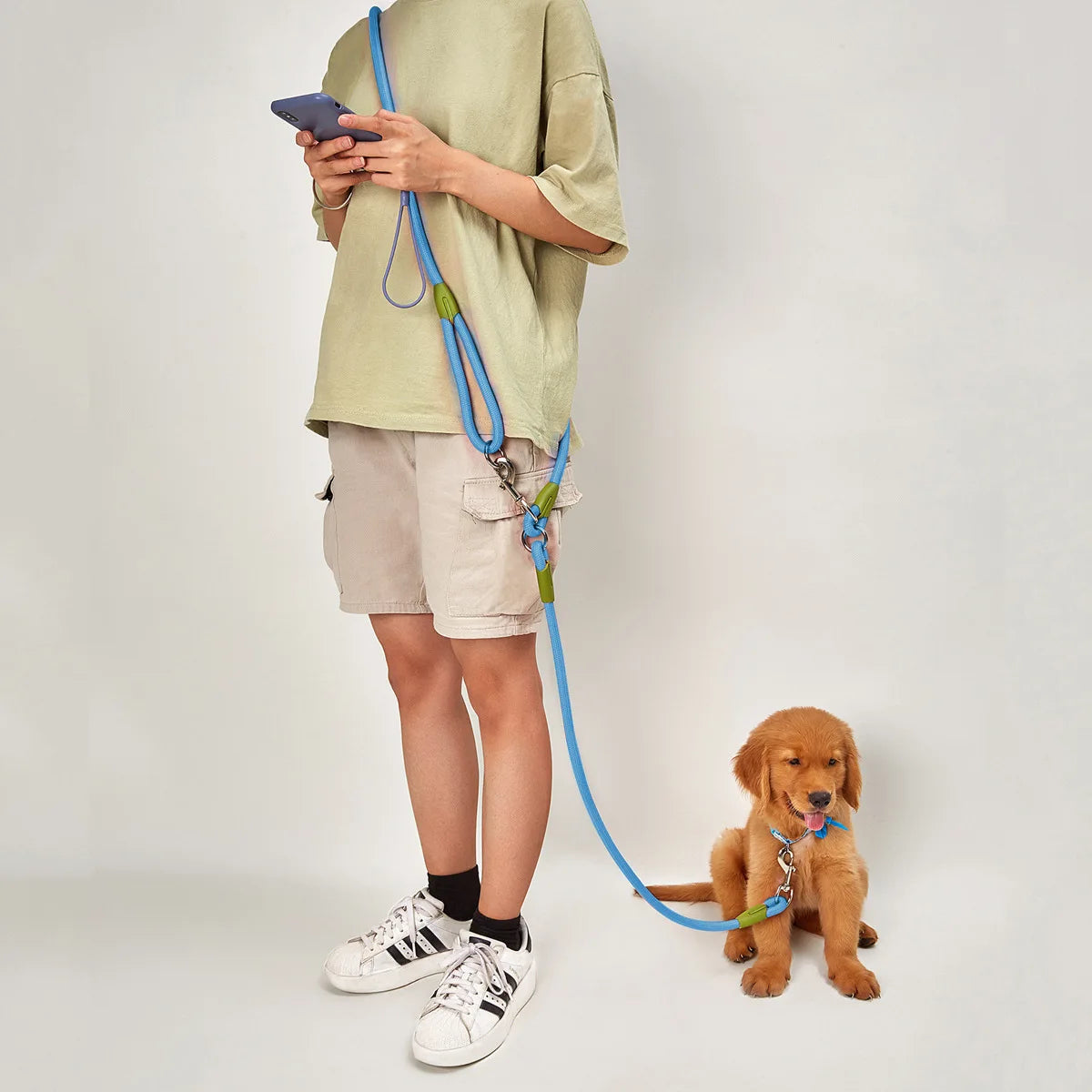 reflective hands-free dog leash