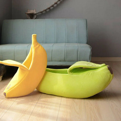 Cozy Banana Cat Bed