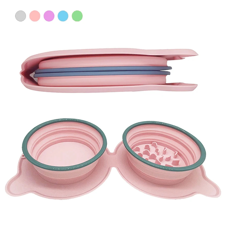 foldable silicone pet bowl