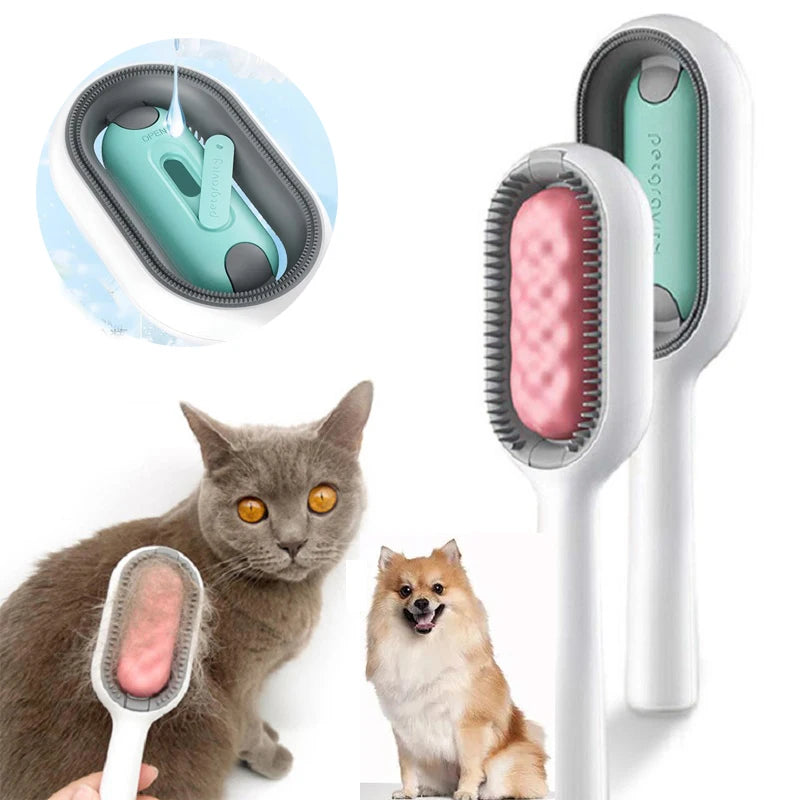 3-in-1 pet grooming brush