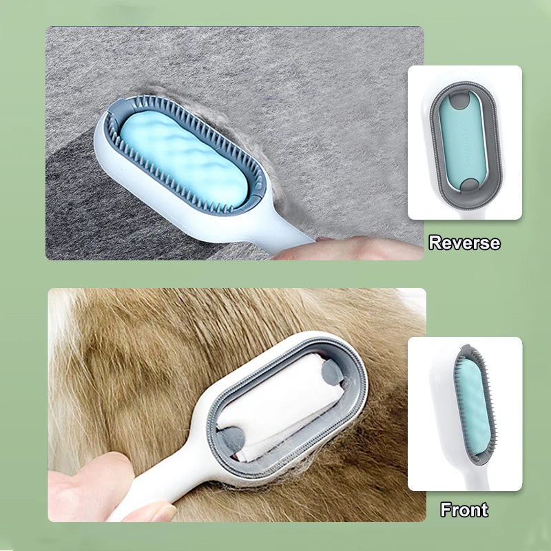 3-in-1 pet grooming brush