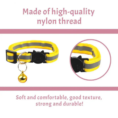 Reflective Pet Collar with Bell