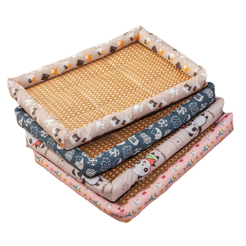 rattan woven pet bed