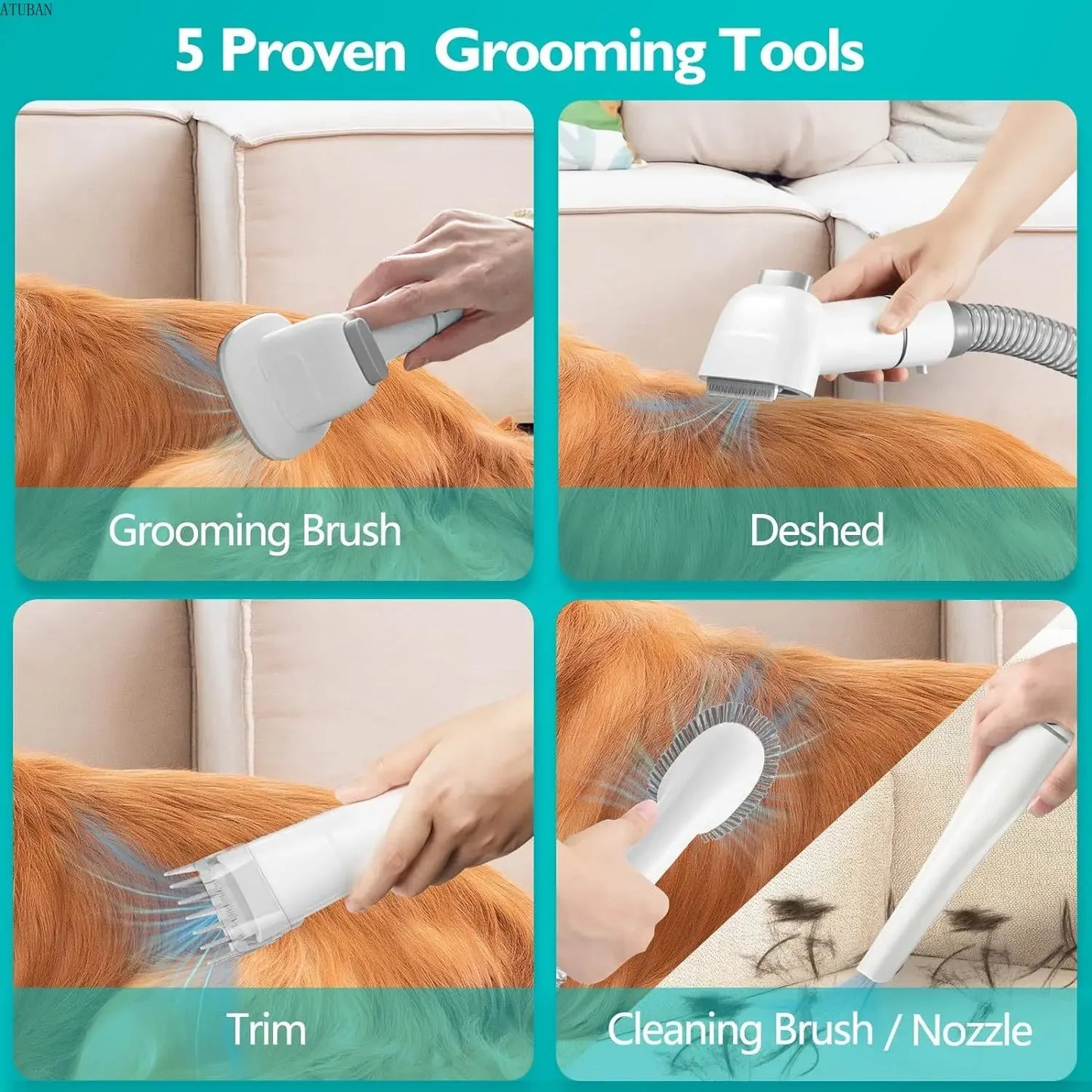 vacuum clippers with 5 tools