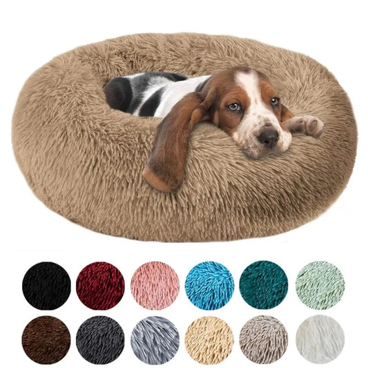 Soft Round Cat Bed Plush Cushion