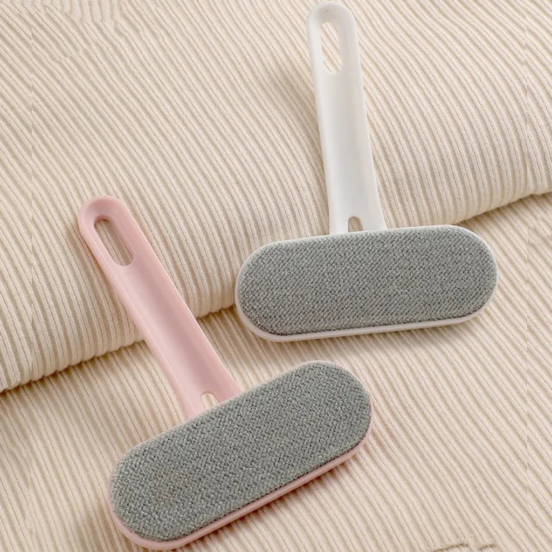 double-sided pet hair remover brush